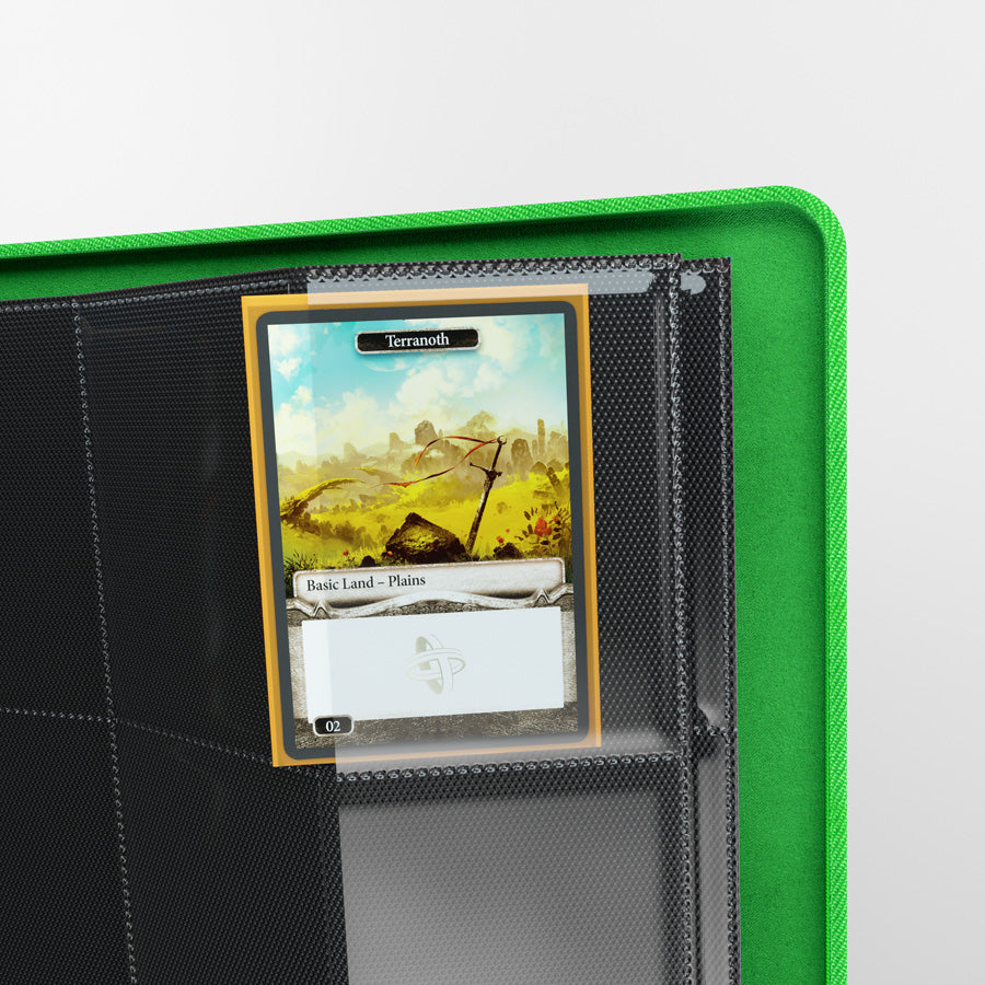 GameGenic Zip-Up Album 8 Pocket Binder - Green (4 pockets per page) - Local Pickup Only
