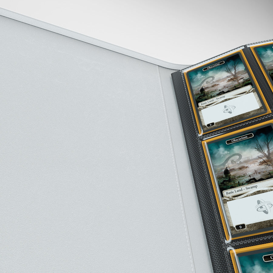GameGenic Zip-Up Album 8 Pocket Binder - White (4 pockets per page) - Local Pickup Only