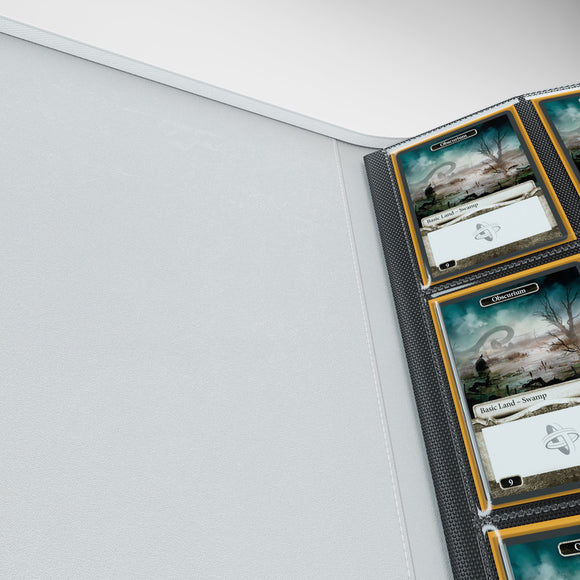 GameGenic Zip-Up Album 8 Pocket Binder - White (4 pockets per page) - Local Pickup Only