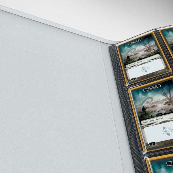 GameGenic Zip-Up Album 8 Pocket Binder - White (4 pockets per page) - Local Pickup Only