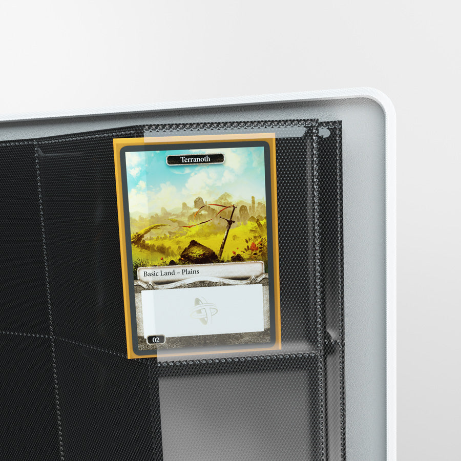 GameGenic Zip-Up Album 8 Pocket Binder - White (4 pockets per page) - Local Pickup Only
