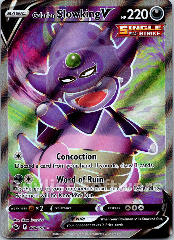 Galarian Slowking V (178/198) [Sword & Shield: Chilling Reign]