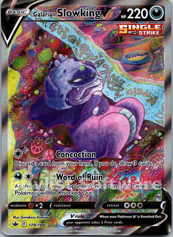 Galarian Slowking V (179/198) [Sword & Shield: Chilling Reign]