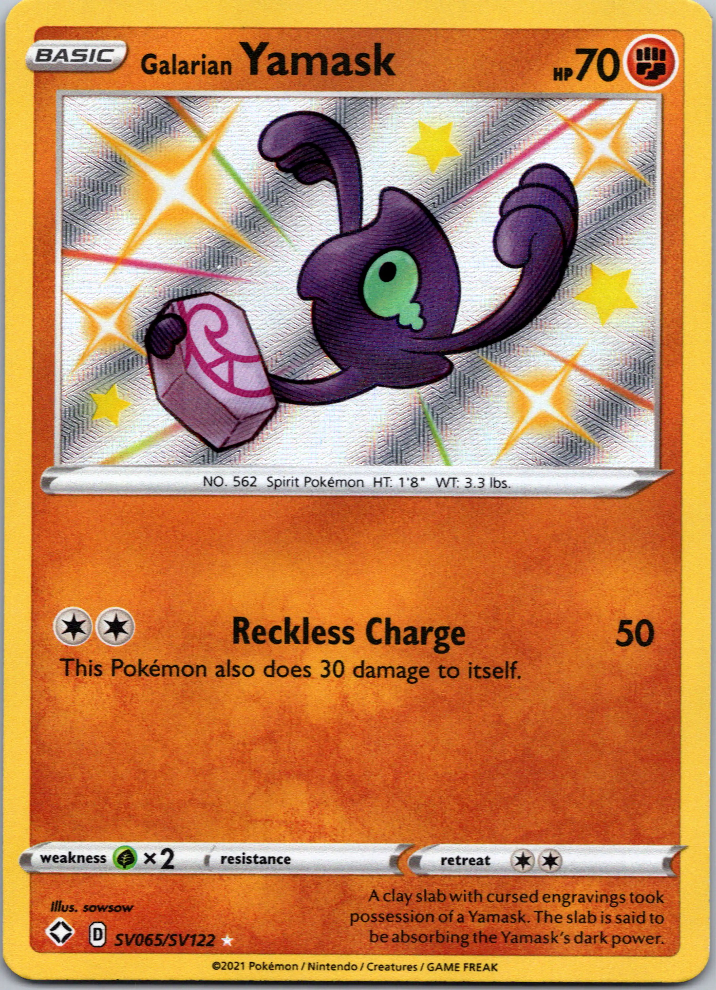 Galarian Yamask [SV065/SV122] [Shining Fates: Shiny Vault] Holofoil