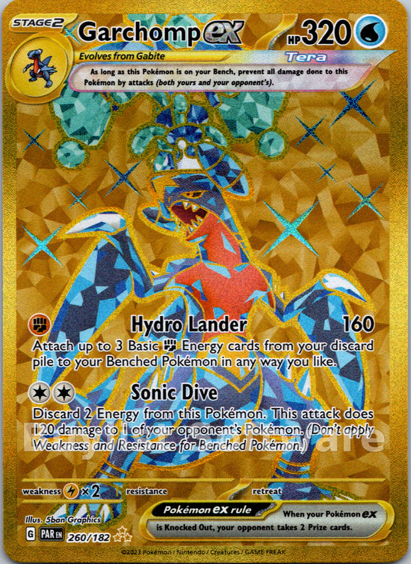 Garchomp ex (260/182) - [Scarlet & Violet: Paradox Rift] Holofoil
