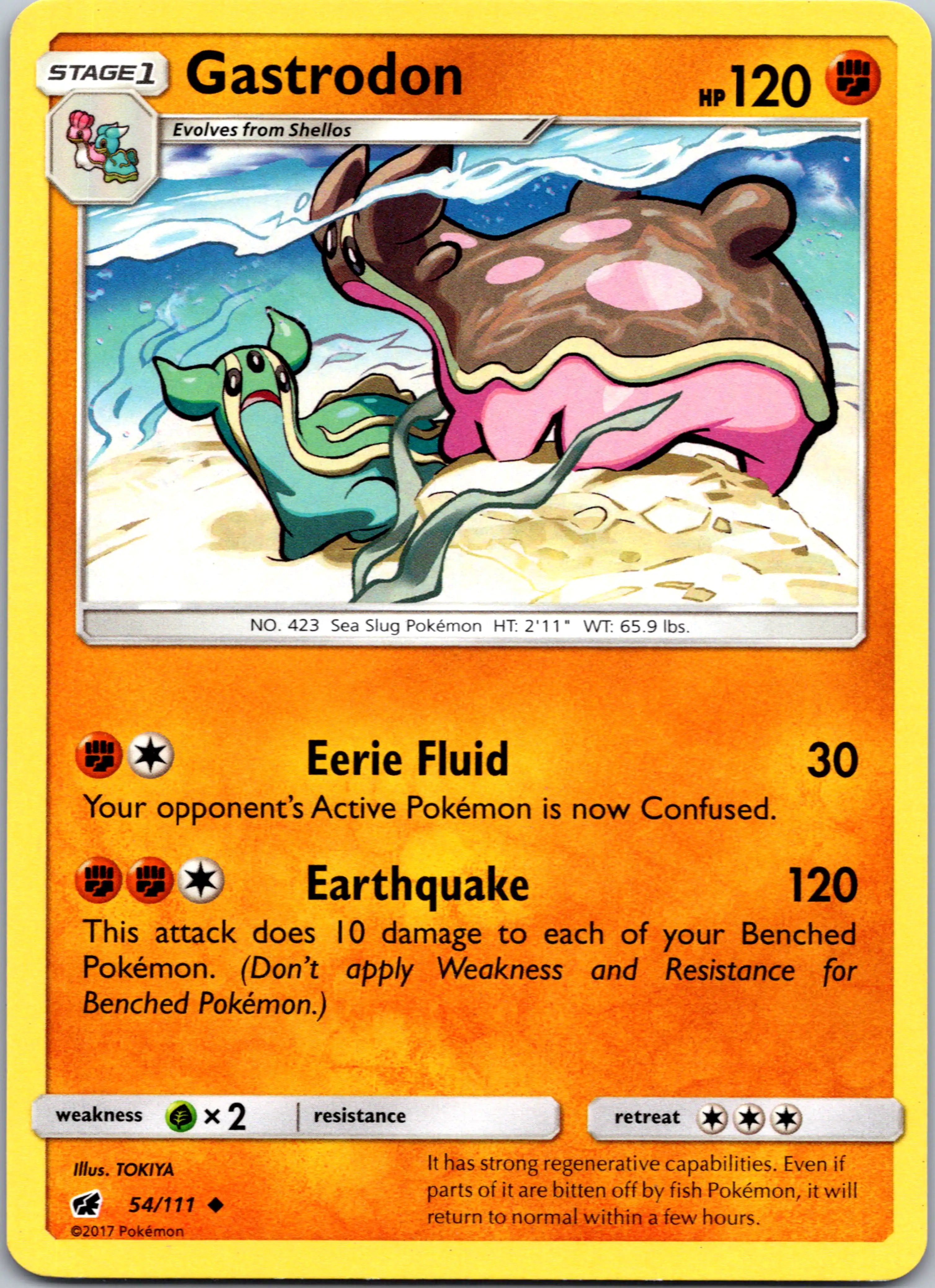 Gastrodon [54/111] [Crimson Invasion] Reverse Holofoil