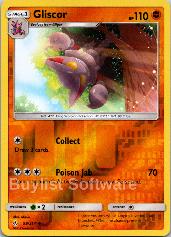 Gliscor [99/214] [Unbroken Bonds] Reverse Holofoil