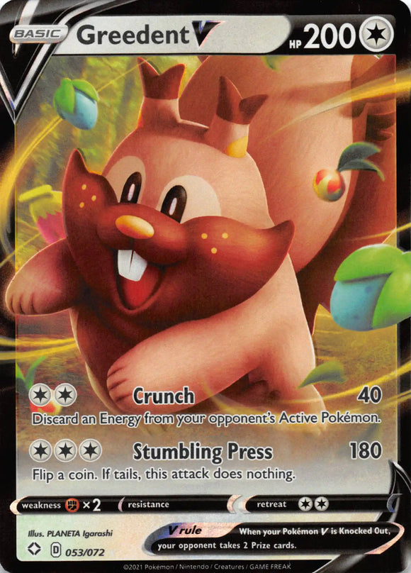 Greedent V [053/072] [Shining Fates] Holofoil