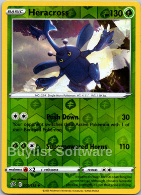 Heracross [006/192] [Rebel Clash] Reverse Holofoil