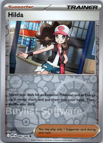 Hilda [084/086] [White Flare] Reverse Holofoil