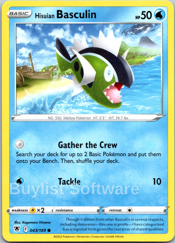 Hisuian Basculin [043/189] [Astral Radiance]