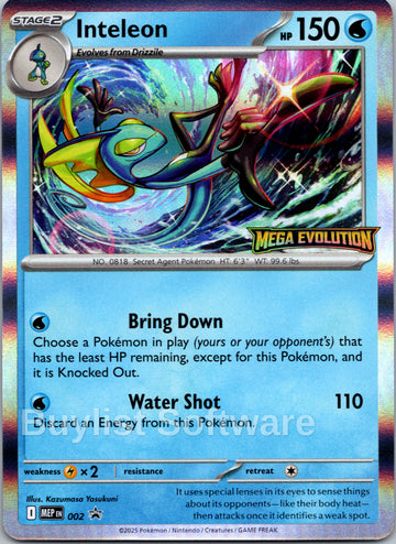 Inteleon (Stamped) [002] [Mega Evolution Promo]