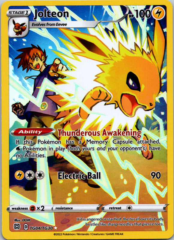Jolteon [TG04/TG30] [Brilliant Stars Trainer Gallery] Holofoil