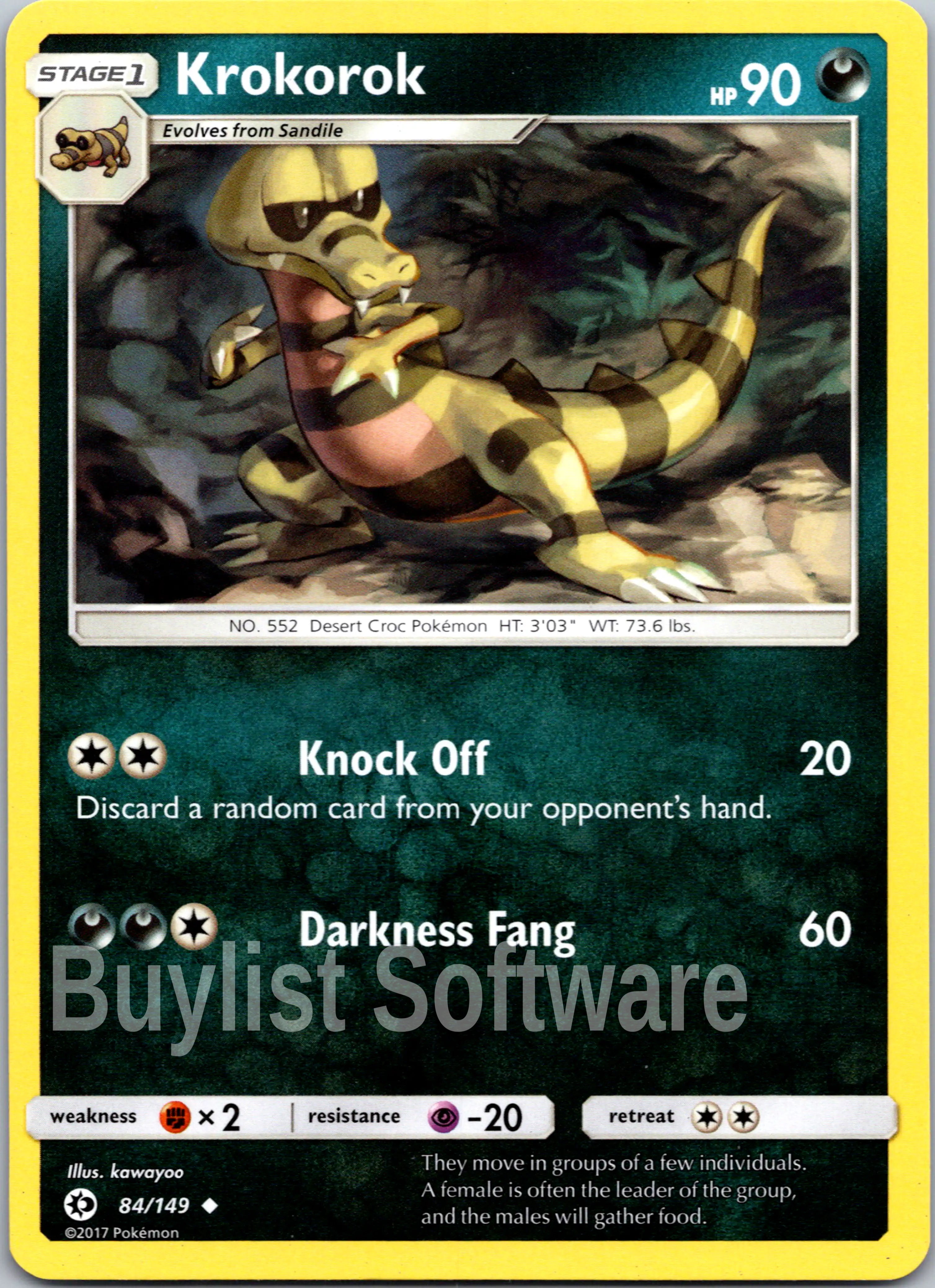 Krokorok [84/149] [Sun & Moon Base Set]