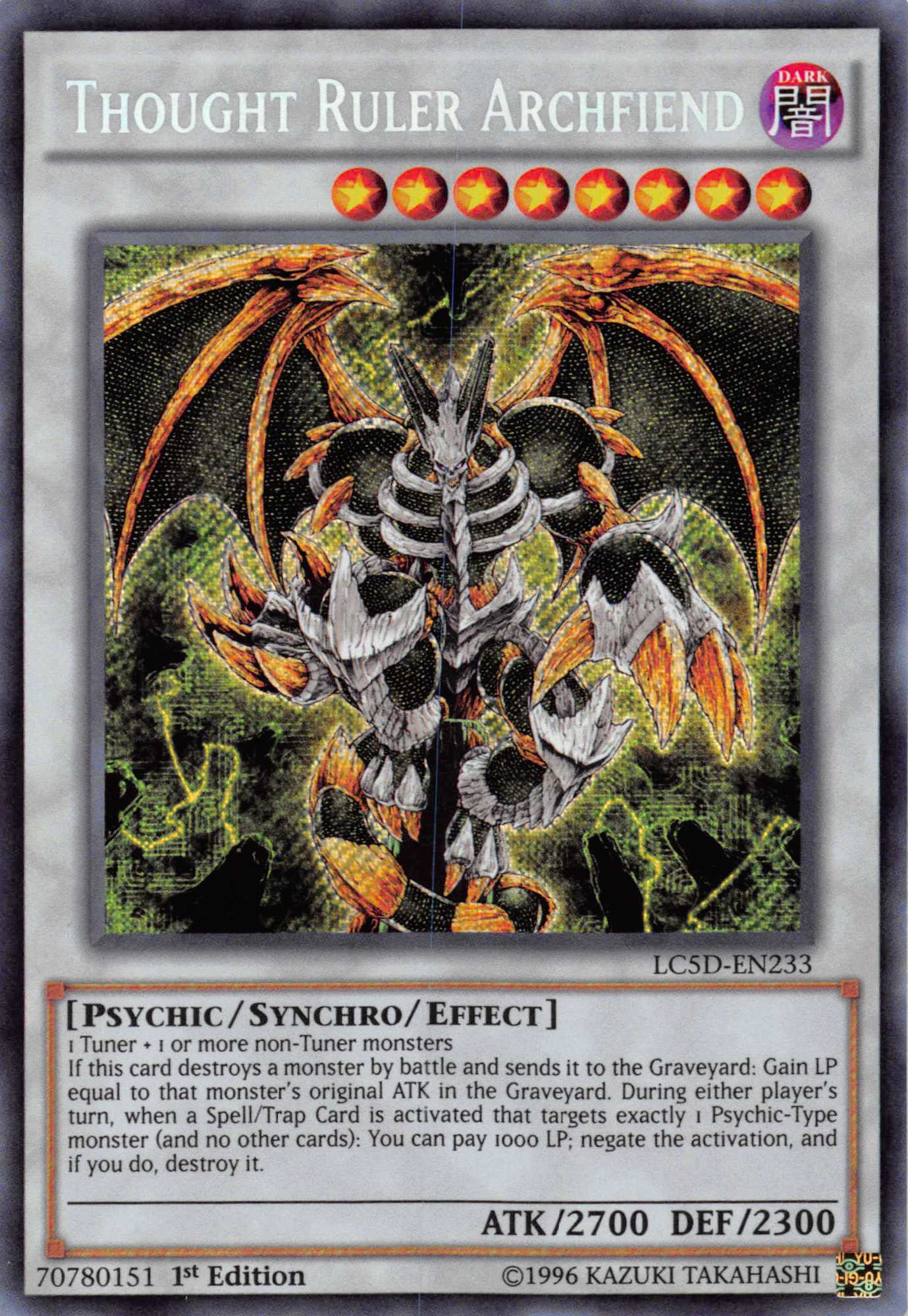 Thought Ruler Archfiend [LC5D-EN233] Secret Rare