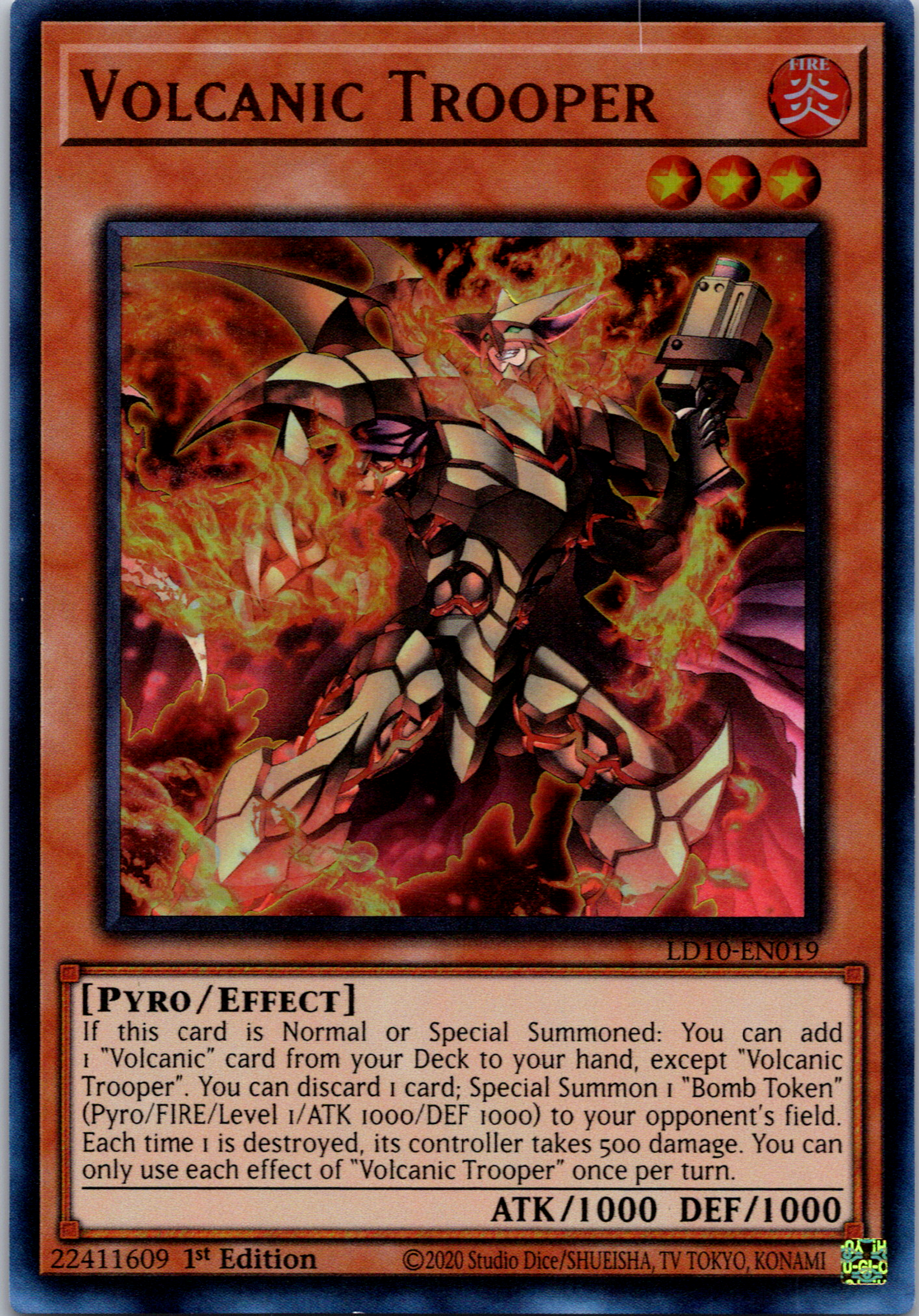 Volcanic Trooper [LD10-EN019] Ultra Rare