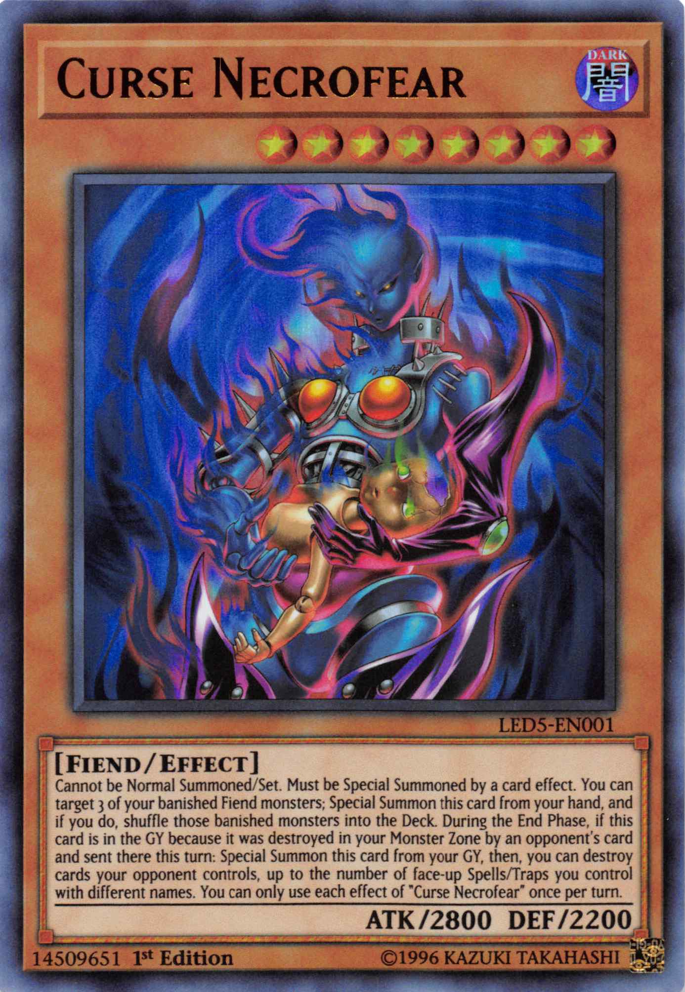 Curse Necrofear [LED5-EN001] Ultra Rare