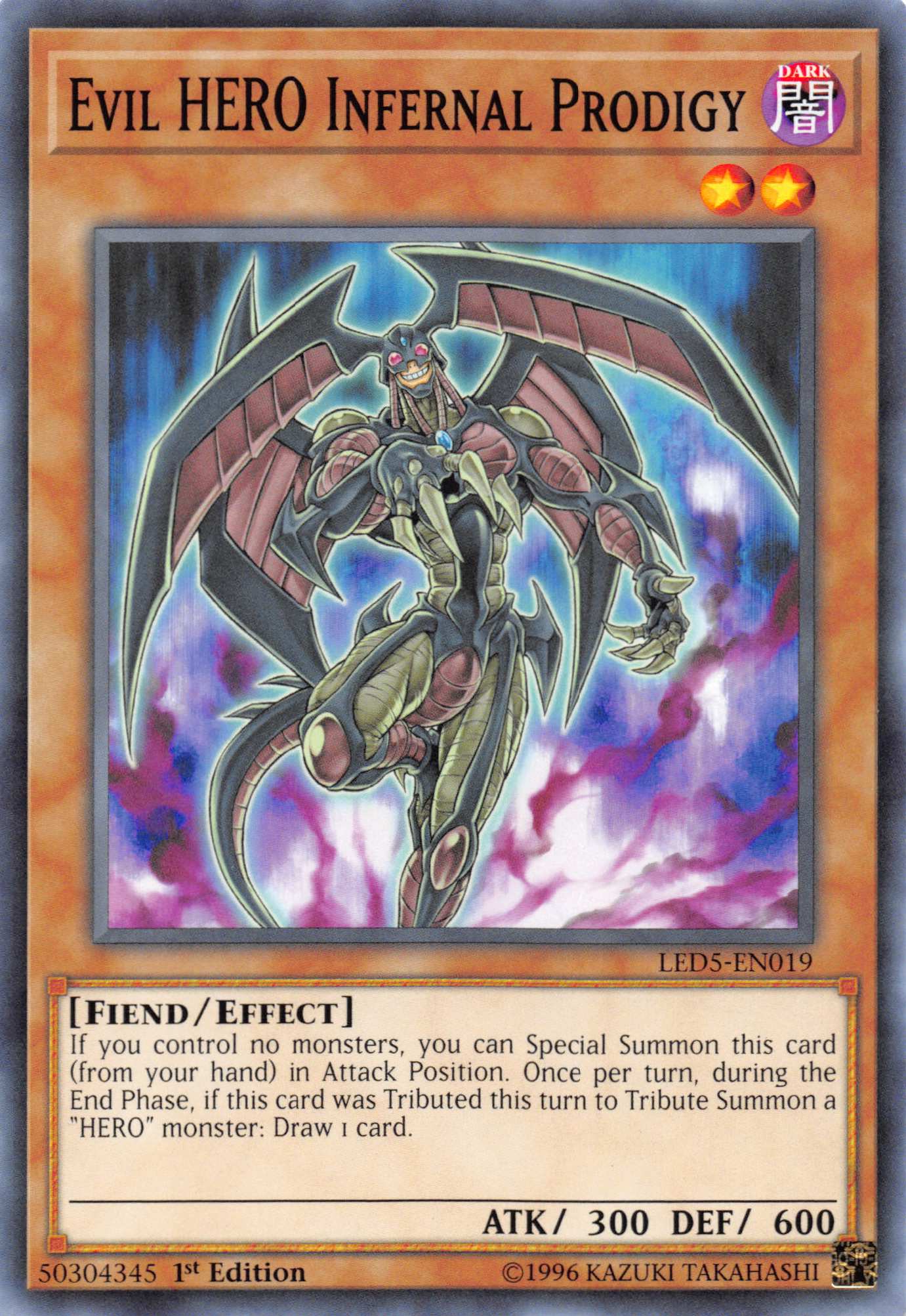 Evil Hero Infernal Prodigy [LED5-EN019] Common