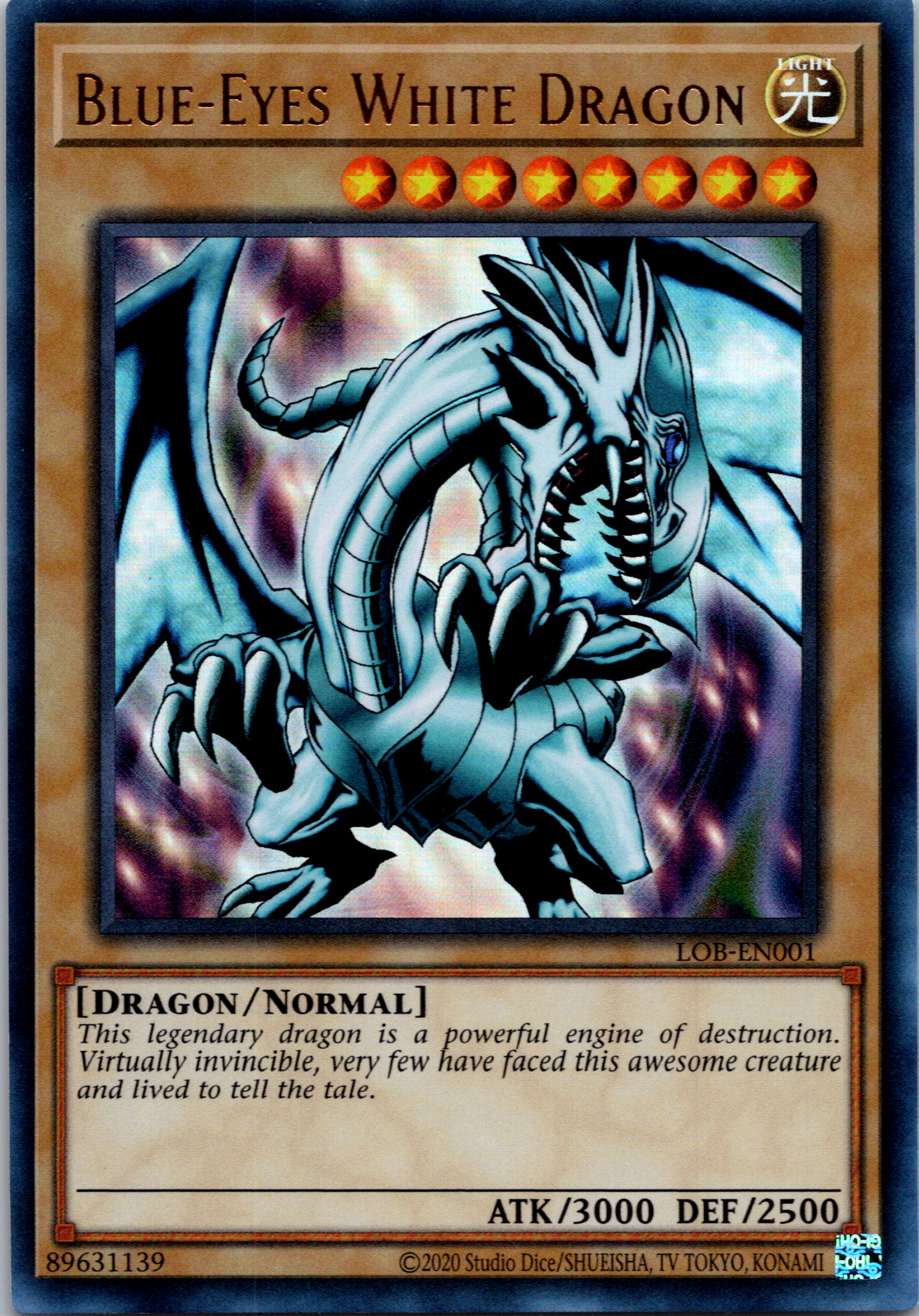 Blue-Eyes White Dragon (25th Anniversary) [LOB-EN001] Ultra Rare