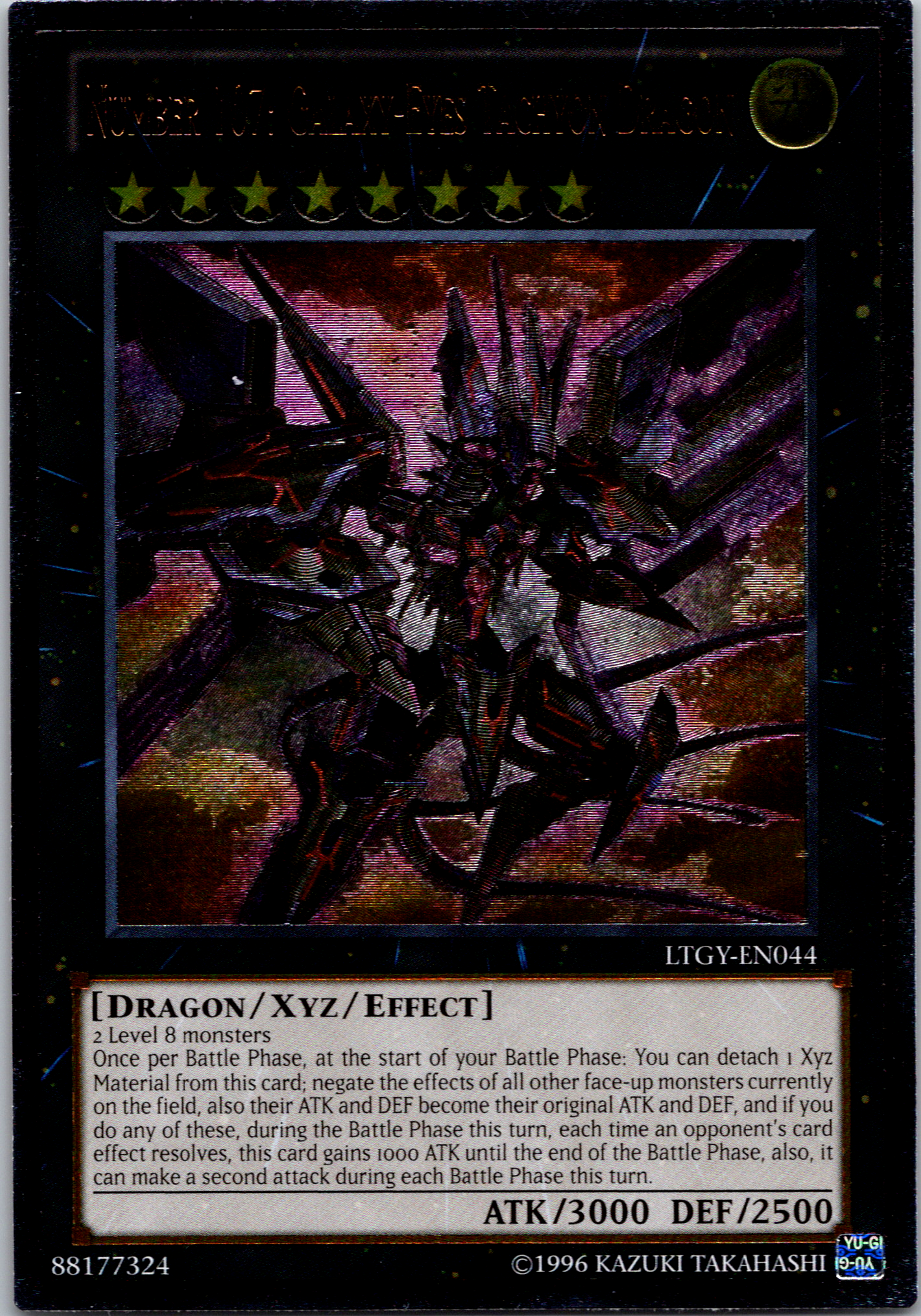 Number 107: Galaxy-Eyes Tachyon Dragon [LTGY-EN044] Ultimate Rare