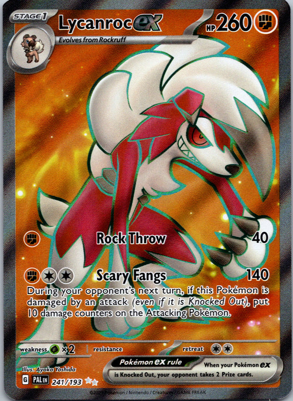 Lycanroc ex - 241/193 [241/193] [Paldea Evolved] Holofoil