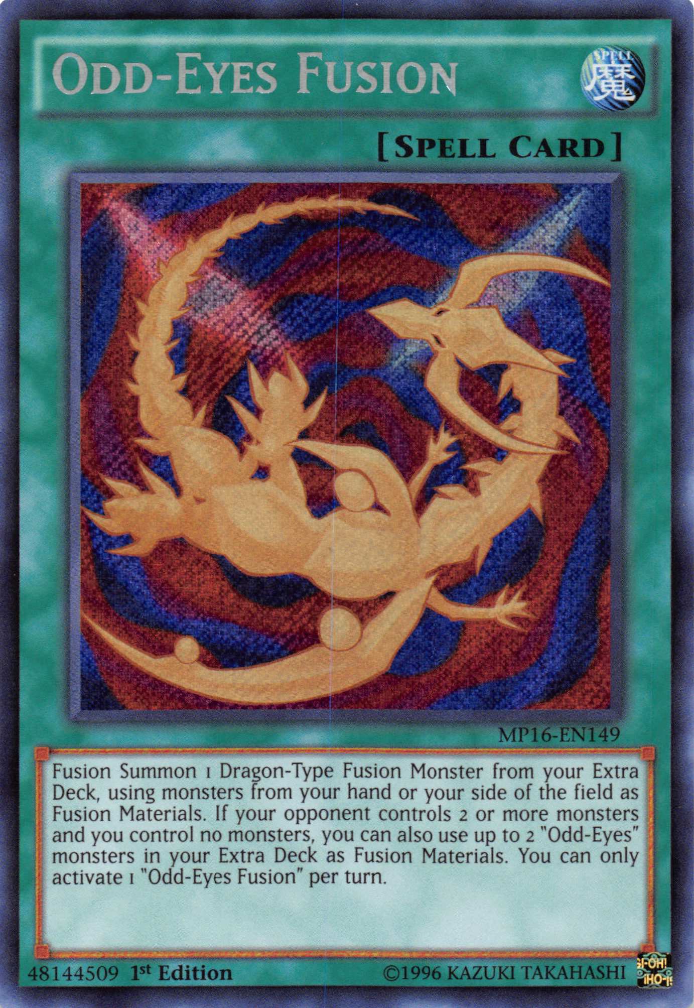 Odd-Eyes Fusion [MP16-EN149] Secret Rare