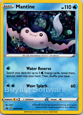 Mantine [SWSH026] [Sword & Shield Promo Cards] Holofoil