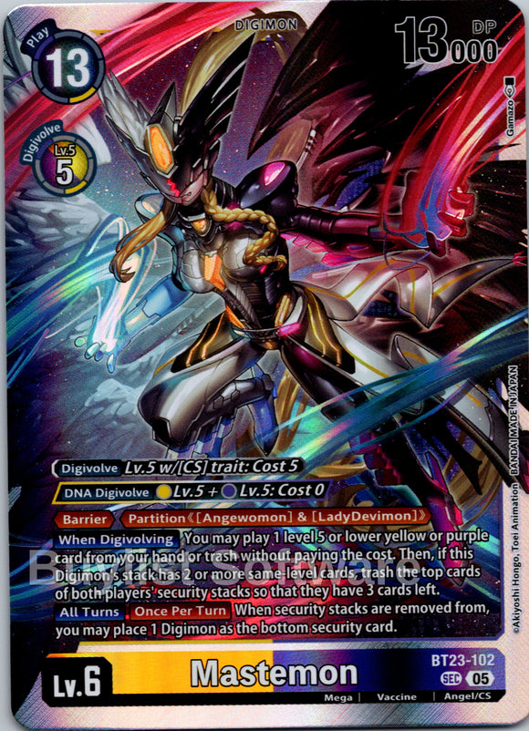 Mastemon [BT23-102 SEC] [Hackers' Slumber] Foil