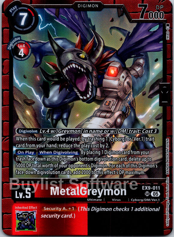 MetalGreymon [EX9-011 SR] [Versus Monsters] Foil