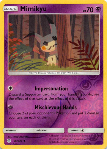 Mimikyu (96) [96/236] [Cosmic Eclipse] Reverse Holofoil