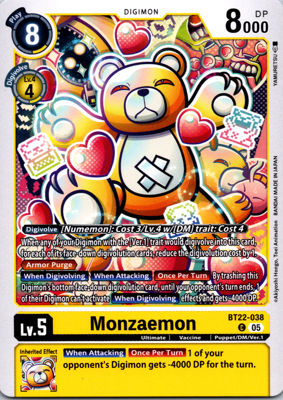 Monzaemon [BT22-038 C] [Cyber Eden]