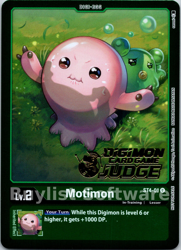 Motimon (Judge Pack 2) [ST4-01] [Starter Deck 04: Giga Green] Foil
