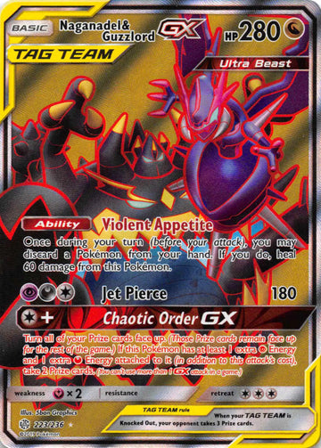 Naganadel & Guzzlord GX (Full Art) [223/236] [Cosmic Eclipse] Holofoil