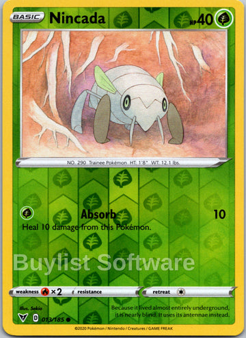 Nincada [013/185] [Vivid Voltage] Reverse Holofoil