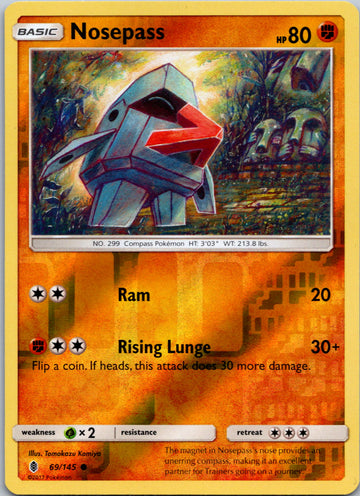Nosepass [69/145] [Guardians Rising] Reverse Holofoil