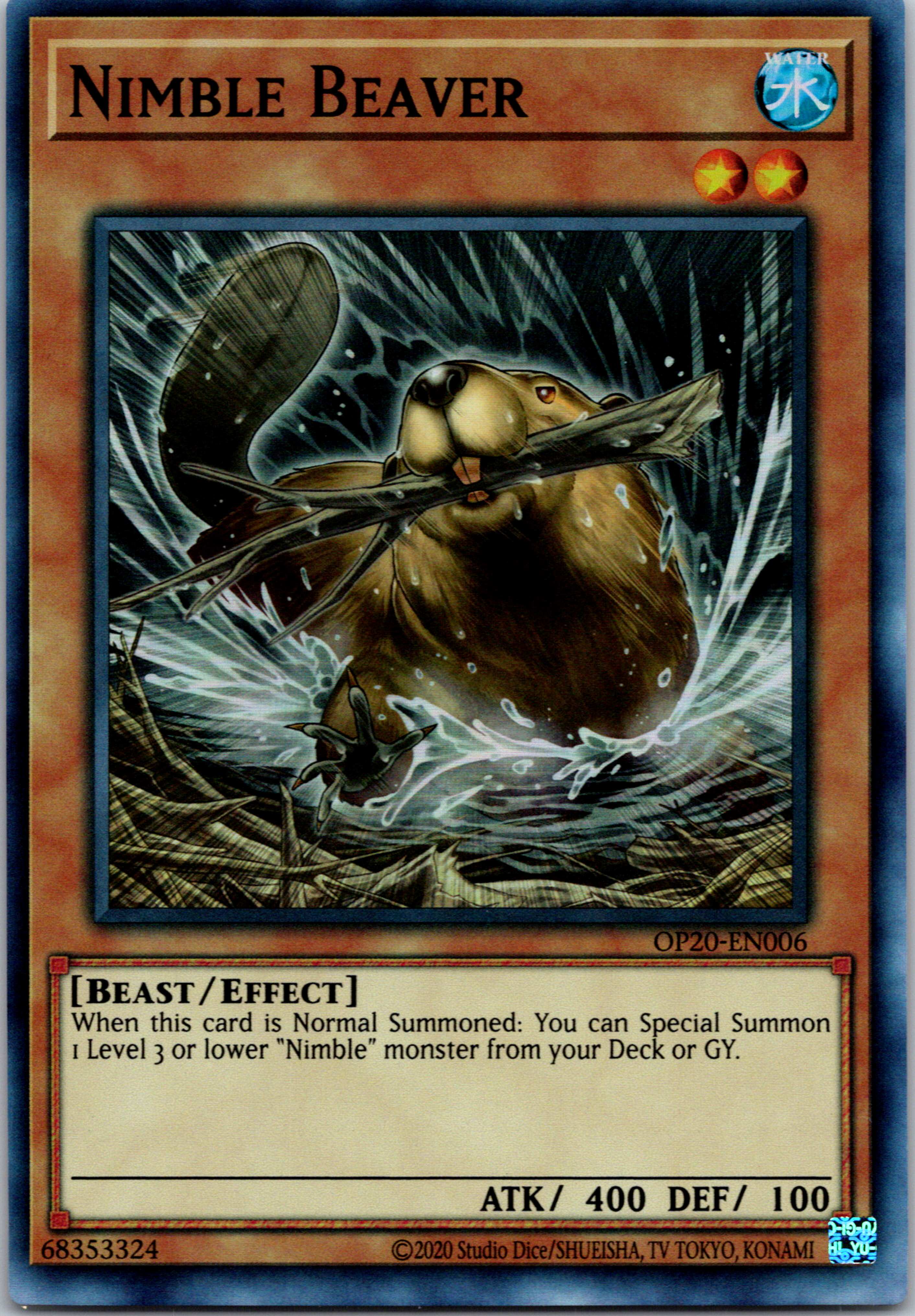 Nimble Beaver [OP20-EN006] Super Rare