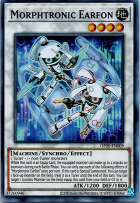 Morphtronic Earfon [OP20-EN009] Super Rare