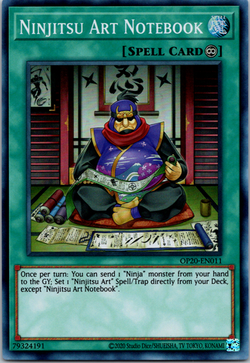 Ninjitsu Art Notebook [OP20-EN011] Super Rare