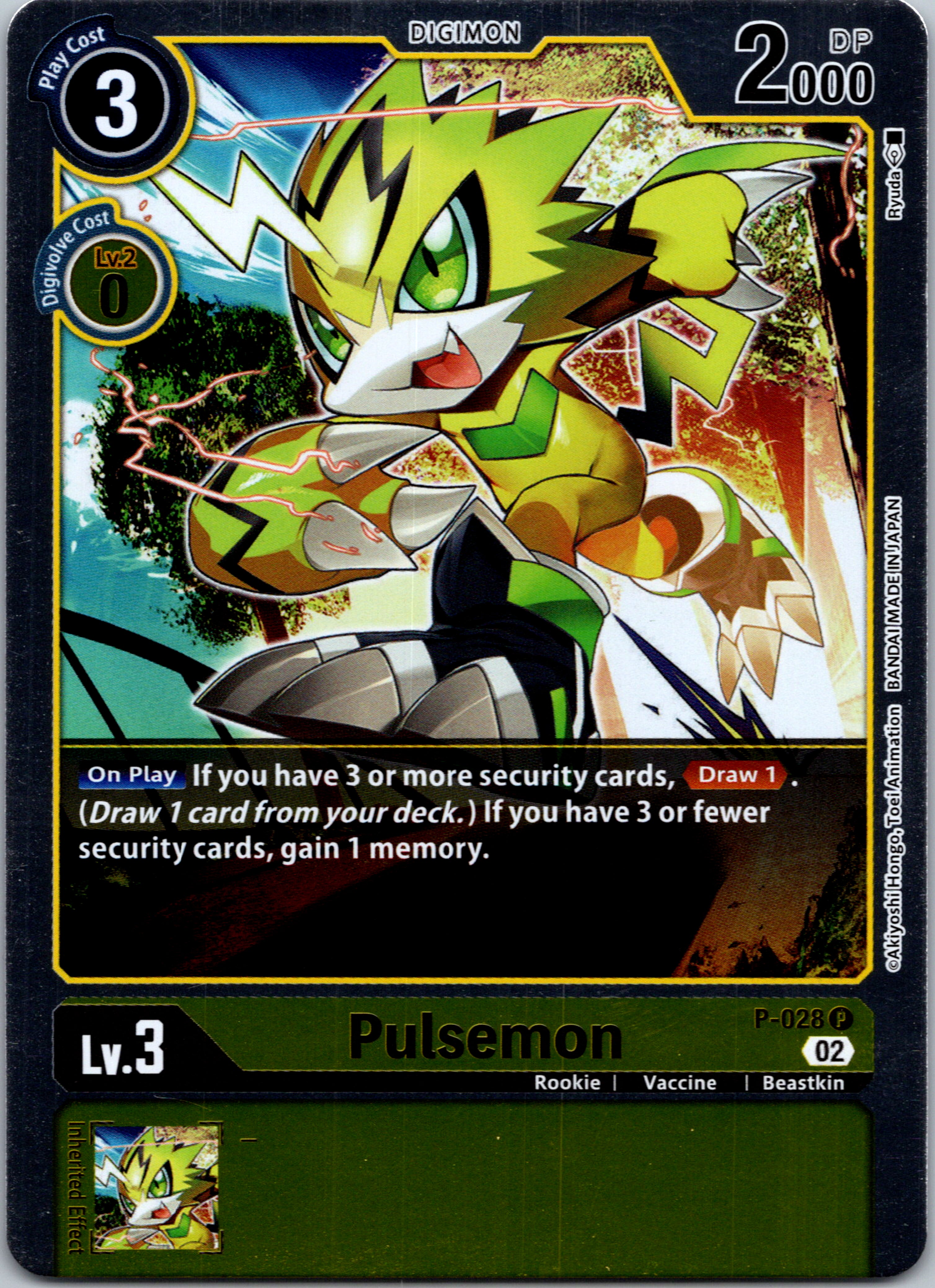 Pulsemon - P-028 (Resurgence Booster Reprint) [P-028] [Resurgence Booster] Foil