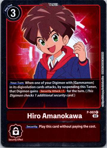Hiro Amanokawa - P-062 (Resurgence Booster Reprint) [P-062] [Resurgence Booster] Foil