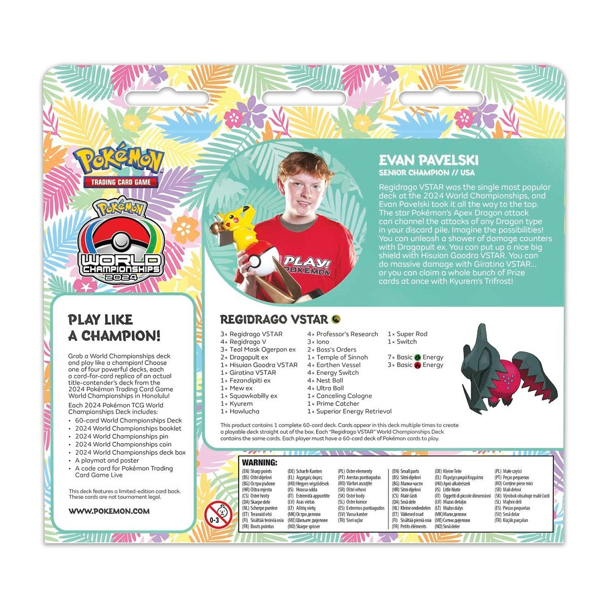 Pokémon TCG: 2024 Pokémon World Championships Deck (Evan Pavelski, Regidrago VSTAR)
