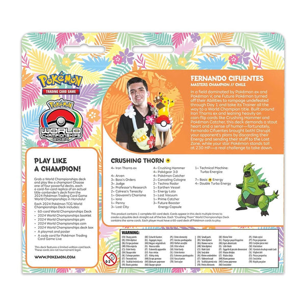 Pokémon TCG: 2024 Pokémon World Championships Deck (Fernando Cifuentes, Crushing Thorn)