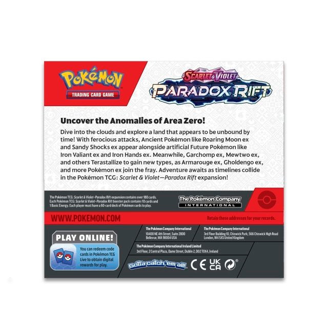 Pokémon TCG: Scarlet & Violet Paradox Rift Booster Box