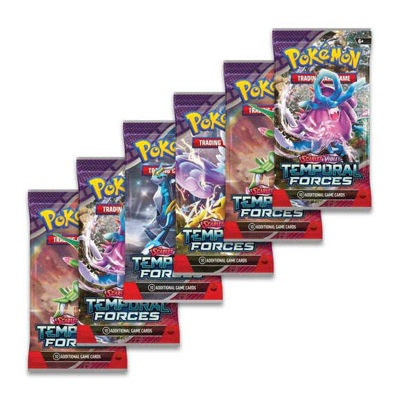 Pokémon TCG: Scarlet & Violet Temporal Forces Booster Bundle (6 Packs)