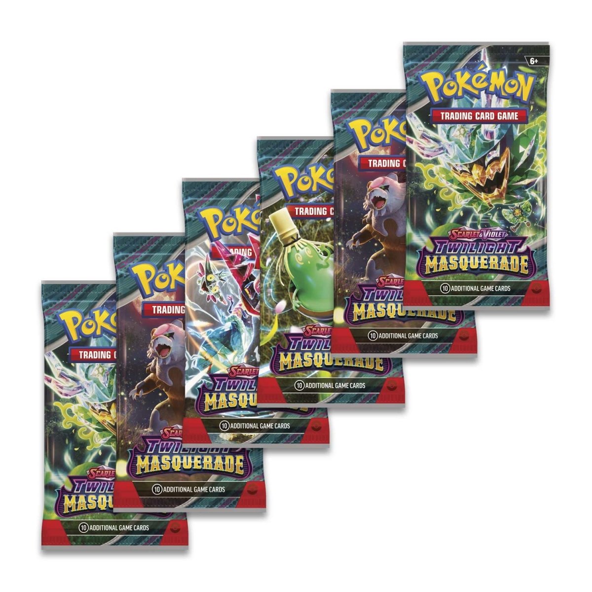 Pokémon TCG: Scarlet & Violet Twilight Masquerade Booster Bundle (6 Packs)