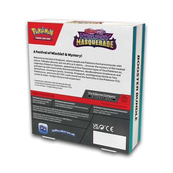 Pokémon TCG: Scarlet & Violet Twilight Masquerade Booster Bundle (6 Packs)