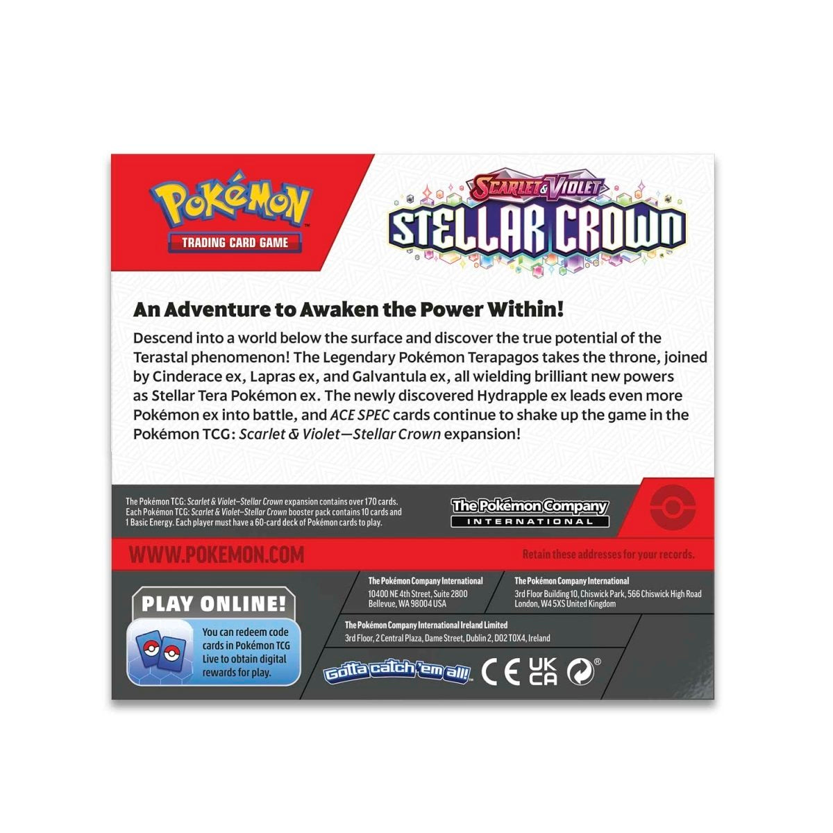 Pokémon TCG: Scarlet & Violet Stellar Crown Booster Box (36 Packs)