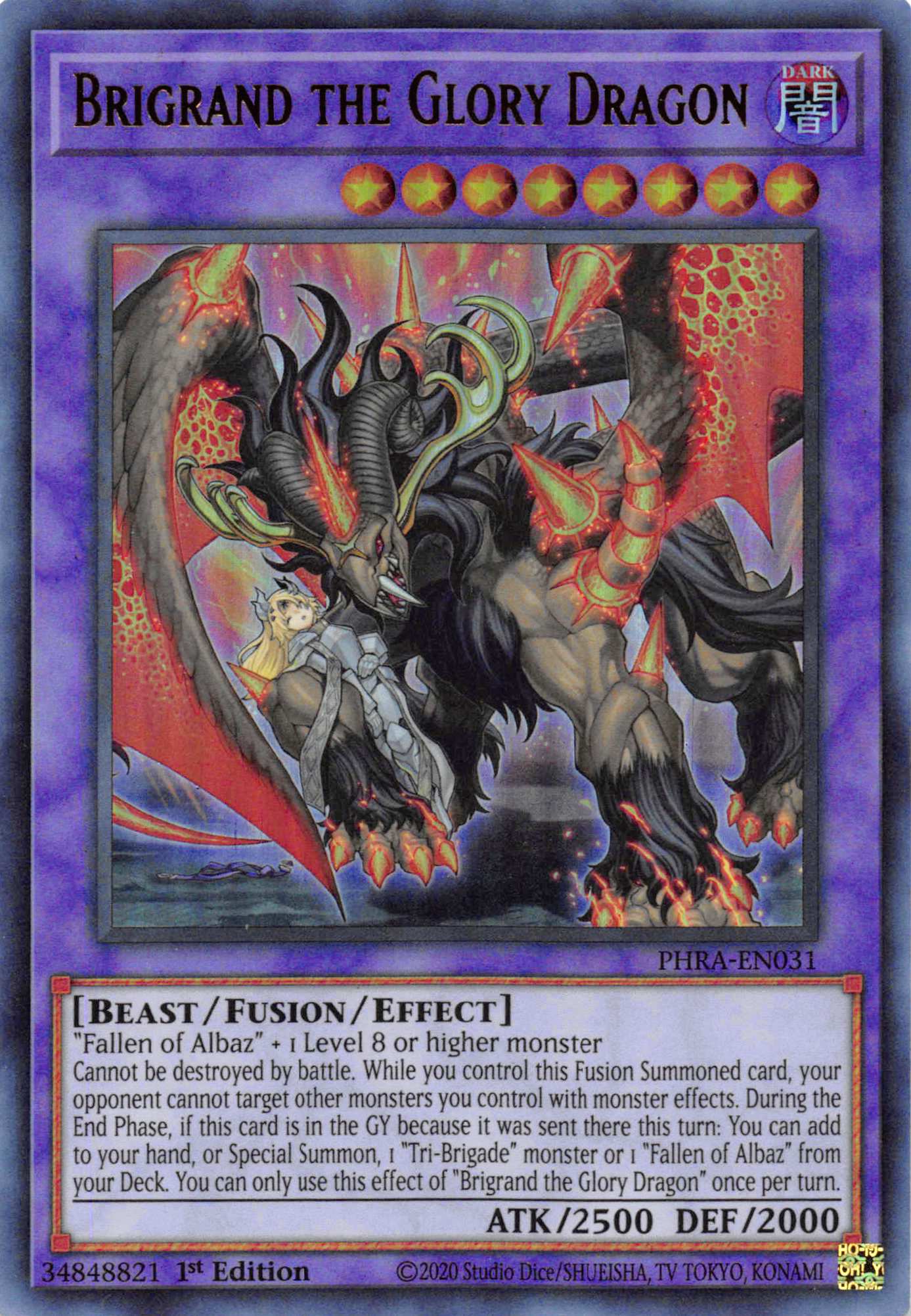 Brigrand the Glory Dragon [PHRA-EN031] Ultra Rare