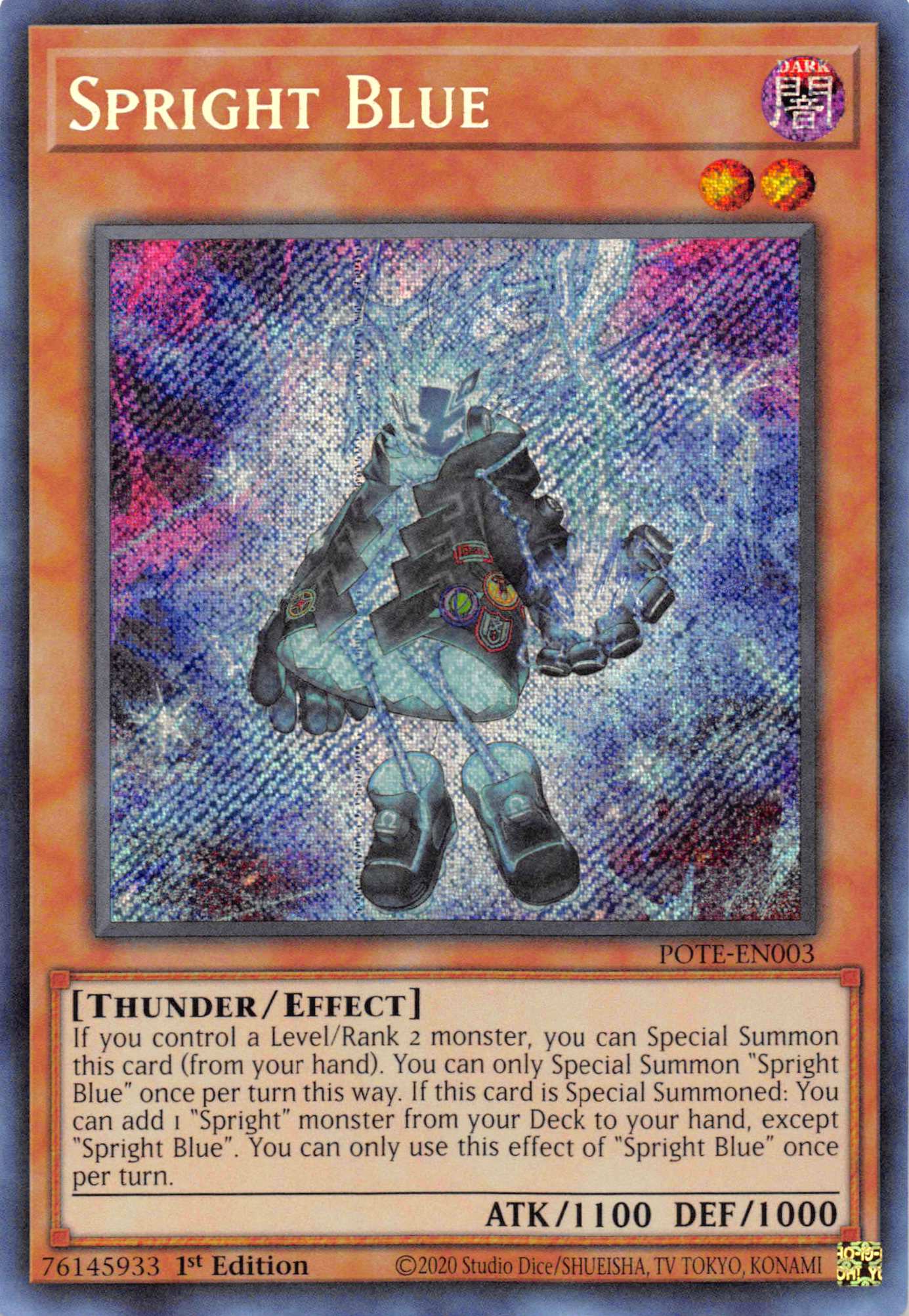 Spright Blue [POTE-EN003] 1st Edition Secret Rare