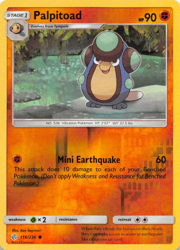 Palpitoad [116/236] [Cosmic Eclipse] Reverse Holofoil